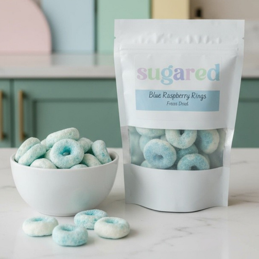 Blue Raspberry Rings - Freeze Dried